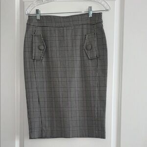 Jules & Leopold Women’s Pencil Skirt Size S Plaid High-Waisted with Pockets New
